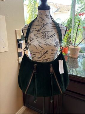 Rebecca Minkoff M.A.B. Croissant Hobo in Bottle Green - Retired